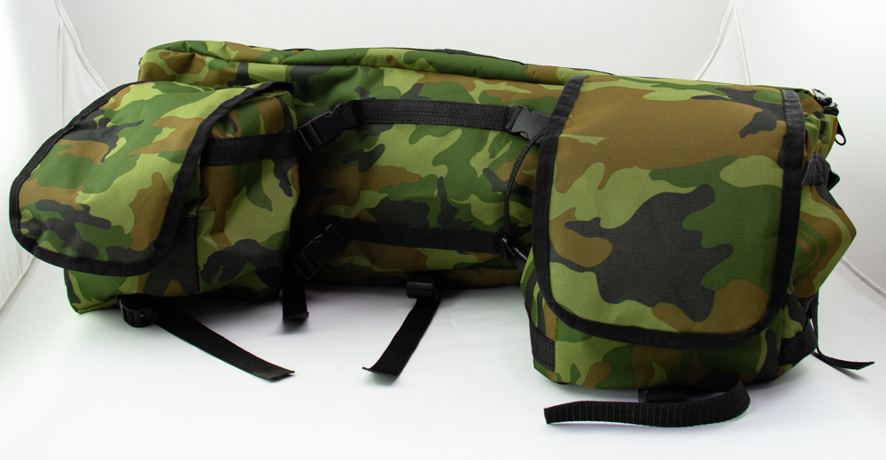 Кофр текстильный для квадроцикла Hunter 125, Classic 125 Зеленый камуфляж