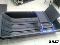 Сиденье мягкое поперечное с складной спинкой POMOR