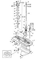 Корпус шестерни, Drive-2.33:1-USA-0T625304/BEL-0P216185 и выше 4-Х ТАКТНОГО ПЛМ MERCURY 50 Серийный номер от 0P153500 до 0P400999